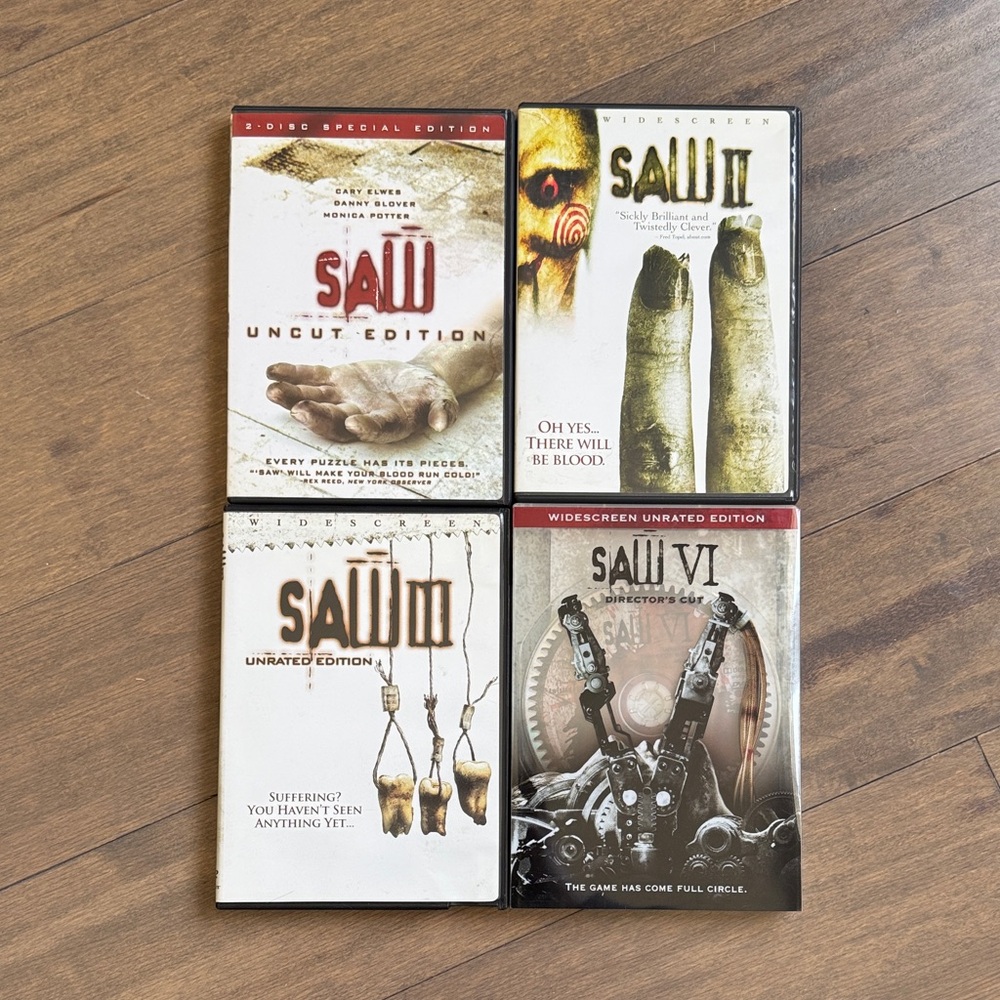 SAW Movie Collection DVD Set - 1-4